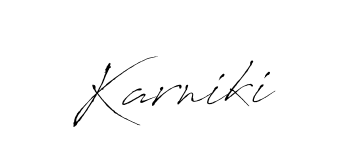 Here are the top 10 professional signature styles for the name Karniki. These are the best autograph styles you can use for your name. Karniki signature style 6 images and pictures png