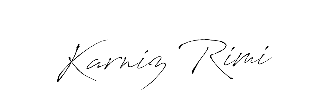 Also we have Karniz Rimi name is the best signature style. Create professional handwritten signature collection using Antro_Vectra autograph style. Karniz Rimi signature style 6 images and pictures png