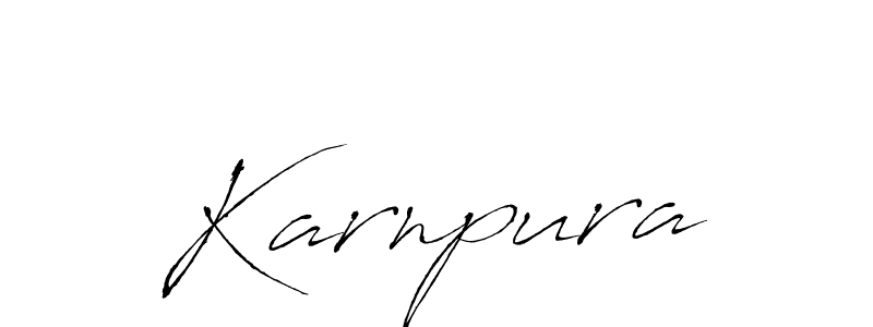 if you are searching for the best signature style for your name Karnpura. so please give up your signature search. here we have designed multiple signature styles  using Antro_Vectra. Karnpura signature style 6 images and pictures png