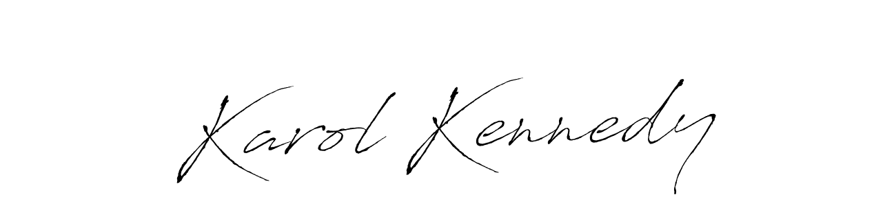 Karol Kennedy stylish signature style. Best Handwritten Sign (Antro_Vectra) for my name. Handwritten Signature Collection Ideas for my name Karol Kennedy. Karol Kennedy signature style 6 images and pictures png