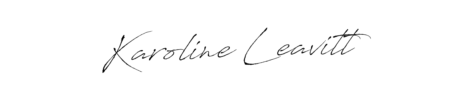 You should practise on your own different ways (Antro_Vectra) to write your name (Karoline Leavitt) in signature. don't let someone else do it for you. Karoline Leavitt signature style 6 images and pictures png