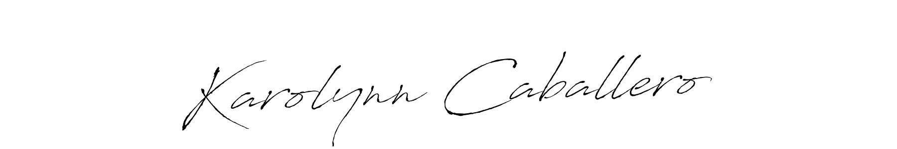 How to make Karolynn Caballero signature? Antro_Vectra is a professional autograph style. Create handwritten signature for Karolynn Caballero name. Karolynn Caballero signature style 6 images and pictures png