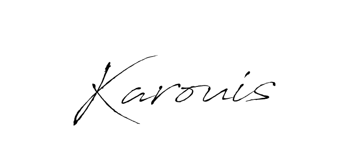 The best way (Antro_Vectra) to make a short signature is to pick only two or three words in your name. The name Karouis include a total of six letters. For converting this name. Karouis signature style 6 images and pictures png