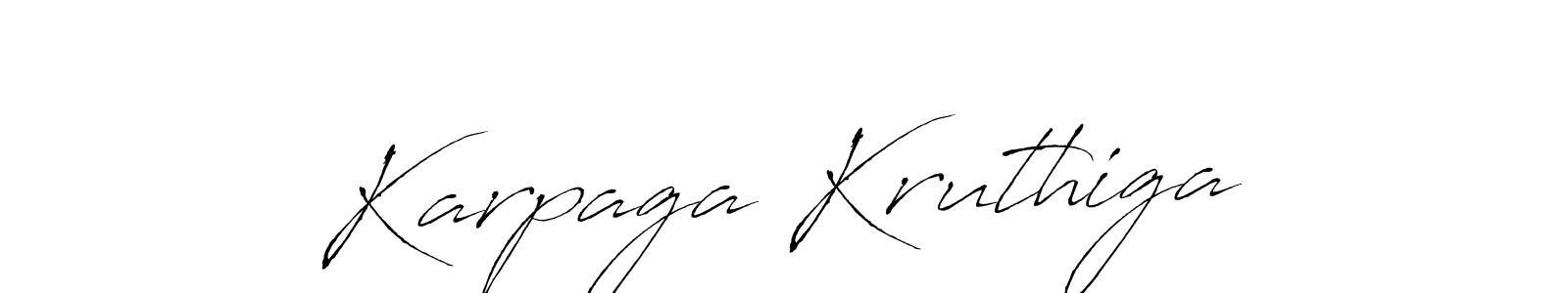 Create a beautiful signature design for name Karpaga Kruthiga. With this signature (Antro_Vectra) fonts, you can make a handwritten signature for free. Karpaga Kruthiga signature style 6 images and pictures png