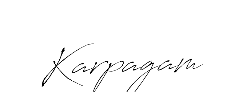 Karpagam stylish signature style. Best Handwritten Sign (Antro_Vectra) for my name. Handwritten Signature Collection Ideas for my name Karpagam. Karpagam signature style 6 images and pictures png