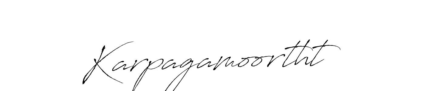 Design your own signature with our free online signature maker. With this signature software, you can create a handwritten (Antro_Vectra) signature for name Karpagamoortht. Karpagamoortht signature style 6 images and pictures png