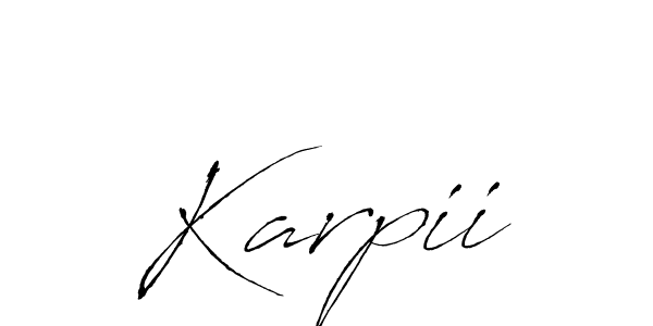 This is the best signature style for the Karpii name. Also you like these signature font (Antro_Vectra). Mix name signature. Karpii signature style 6 images and pictures png