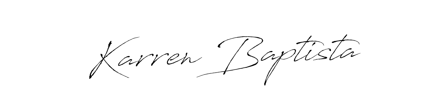 Also we have Karren Baptista name is the best signature style. Create professional handwritten signature collection using Antro_Vectra autograph style. Karren Baptista signature style 6 images and pictures png