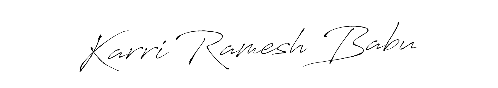 The best way (Antro_Vectra) to make a short signature is to pick only two or three words in your name. The name Karri Ramesh Babu include a total of six letters. For converting this name. Karri Ramesh Babu signature style 6 images and pictures png