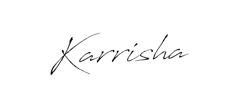 Antro_Vectra is a professional signature style that is perfect for those who want to add a touch of class to their signature. It is also a great choice for those who want to make their signature more unique. Get Karrisha name to fancy signature for free. Karrisha signature style 6 images and pictures png