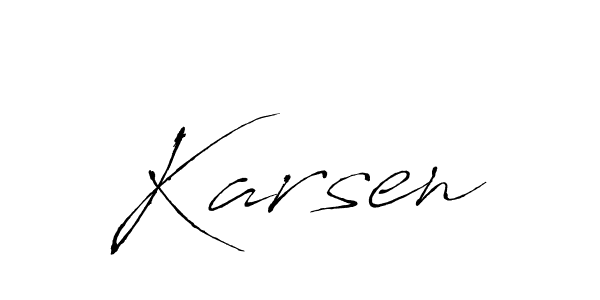 Similarly Antro_Vectra is the best handwritten signature design. Signature creator online .You can use it as an online autograph creator for name Karsen. Karsen signature style 6 images and pictures png