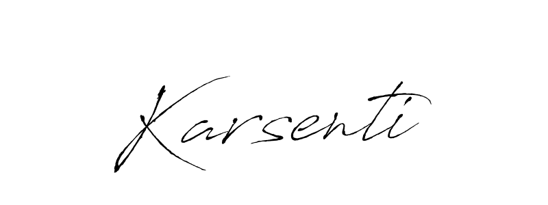 Create a beautiful signature design for name Karsenti. With this signature (Antro_Vectra) fonts, you can make a handwritten signature for free. Karsenti signature style 6 images and pictures png