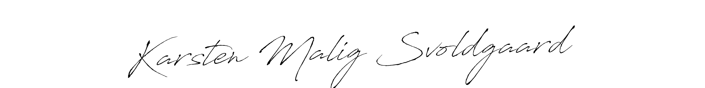 Make a short Karsten Malig Svoldgaard signature style. Manage your documents anywhere anytime using Antro_Vectra. Create and add eSignatures, submit forms, share and send files easily. Karsten Malig Svoldgaard signature style 6 images and pictures png