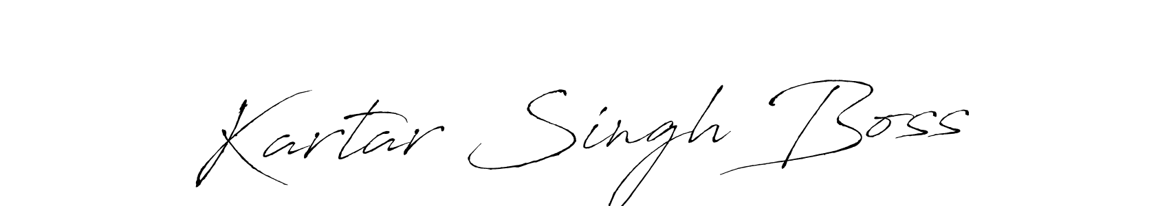 Make a beautiful signature design for name Kartar Singh Boss. With this signature (Antro_Vectra) style, you can create a handwritten signature for free. Kartar Singh Boss signature style 6 images and pictures png