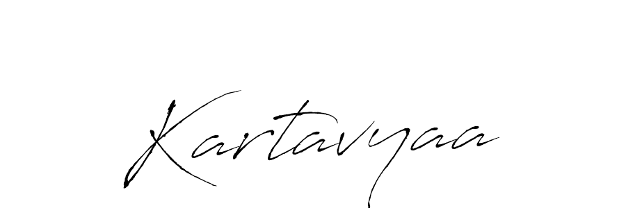 Make a beautiful signature design for name Kartavyaa. With this signature (Antro_Vectra) style, you can create a handwritten signature for free. Kartavyaa signature style 6 images and pictures png