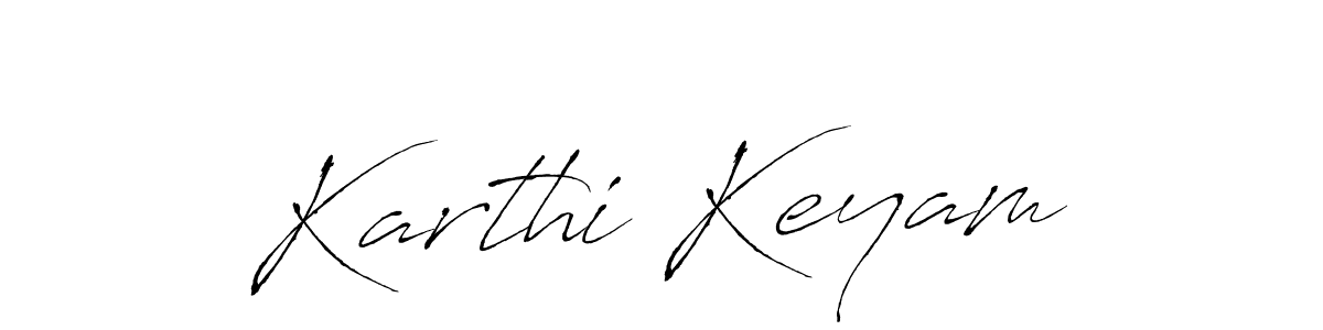 How to make Karthi Keyam name signature. Use Antro_Vectra style for creating short signs online. This is the latest handwritten sign. Karthi Keyam signature style 6 images and pictures png