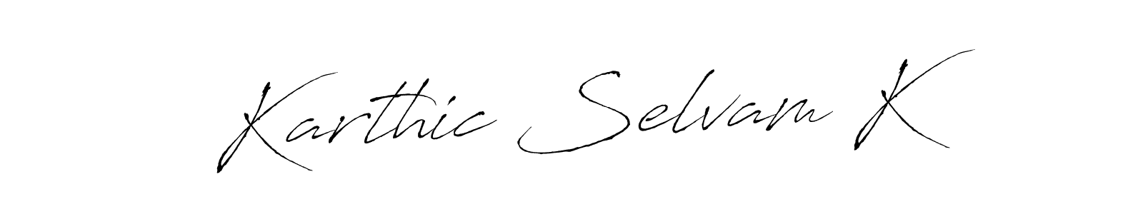 Use a signature maker to create a handwritten signature online. With this signature software, you can design (Antro_Vectra) your own signature for name Karthic Selvam K. Karthic Selvam K signature style 6 images and pictures png