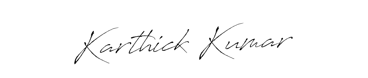 Use a signature maker to create a handwritten signature online. With this signature software, you can design (Antro_Vectra) your own signature for name Karthick Kumar. Karthick Kumar signature style 6 images and pictures png