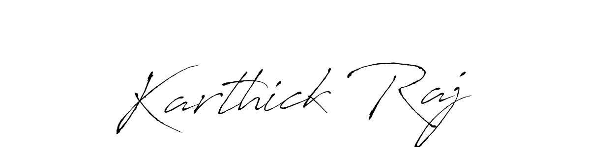 Use a signature maker to create a handwritten signature online. With this signature software, you can design (Antro_Vectra) your own signature for name Karthick Raj. Karthick Raj signature style 6 images and pictures png