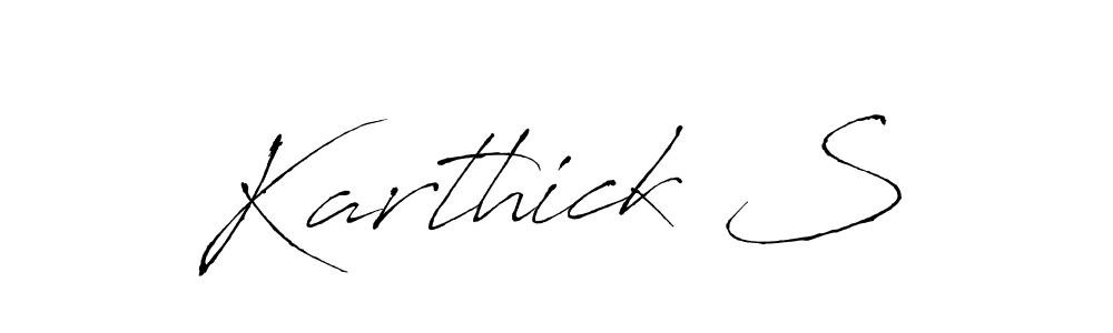 Also we have Karthick S name is the best signature style. Create professional handwritten signature collection using Antro_Vectra autograph style. Karthick S signature style 6 images and pictures png