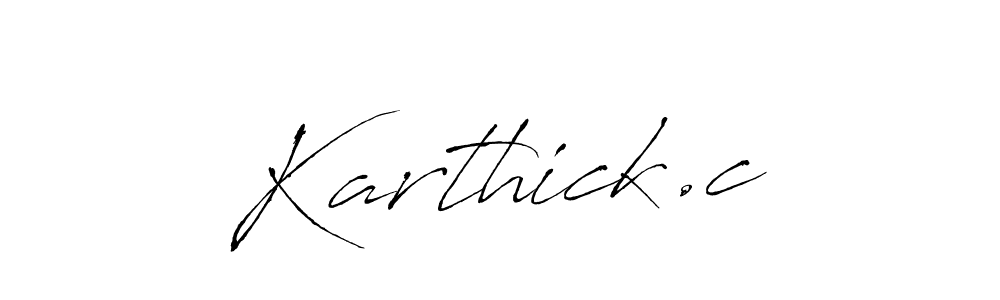 Use a signature maker to create a handwritten signature online. With this signature software, you can design (Antro_Vectra) your own signature for name Karthick.c. Karthick.c signature style 6 images and pictures png