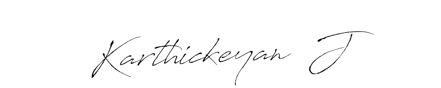 It looks lik you need a new signature style for name Karthickeyan  J. Design unique handwritten (Antro_Vectra) signature with our free signature maker in just a few clicks. Karthickeyan  J signature style 6 images and pictures png