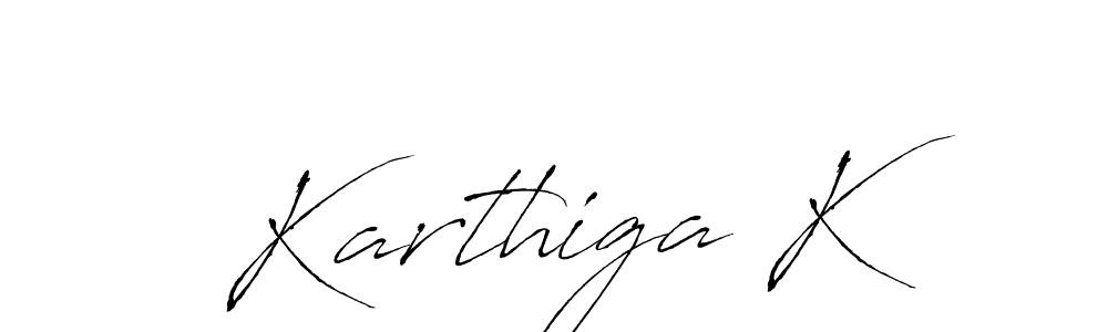 Make a beautiful signature design for name Karthiga K. With this signature (Antro_Vectra) style, you can create a handwritten signature for free. Karthiga K signature style 6 images and pictures png