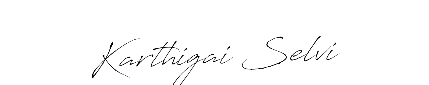 You should practise on your own different ways (Antro_Vectra) to write your name (Karthigai Selvi) in signature. don't let someone else do it for you. Karthigai Selvi signature style 6 images and pictures png