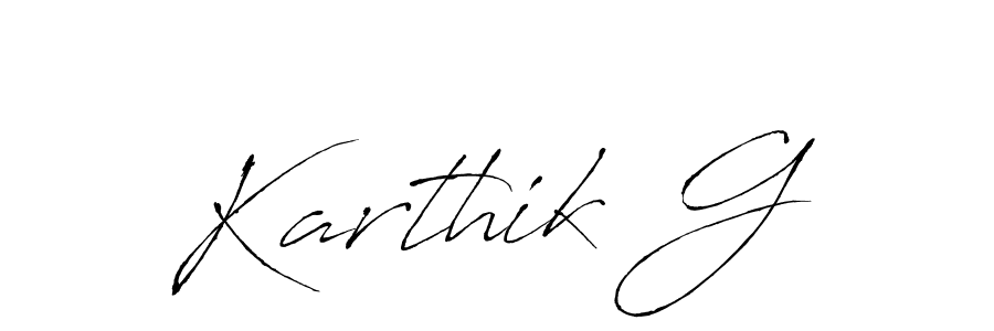 You should practise on your own different ways (Antro_Vectra) to write your name (Karthik G) in signature. don't let someone else do it for you. Karthik G signature style 6 images and pictures png