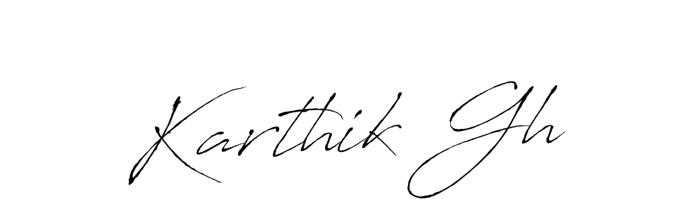 You should practise on your own different ways (Antro_Vectra) to write your name (Karthik Gh) in signature. don't let someone else do it for you. Karthik Gh signature style 6 images and pictures png