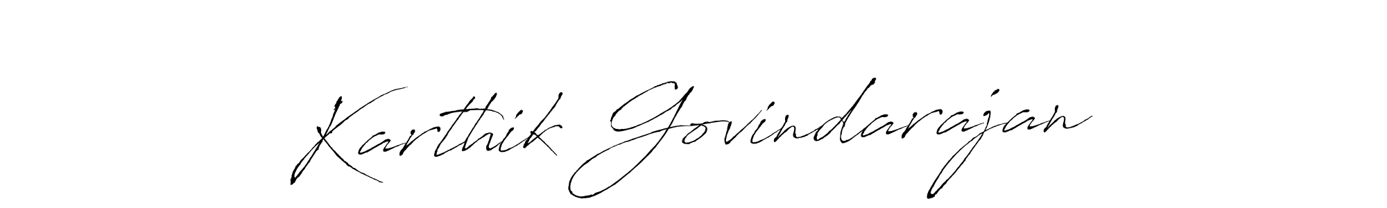 Karthik Govindarajan stylish signature style. Best Handwritten Sign (Antro_Vectra) for my name. Handwritten Signature Collection Ideas for my name Karthik Govindarajan. Karthik Govindarajan signature style 6 images and pictures png