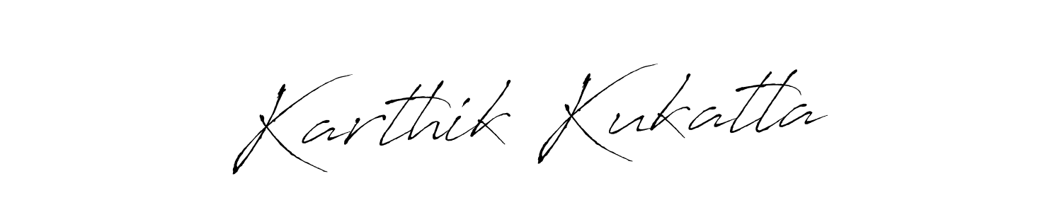 Create a beautiful signature design for name Karthik Kukatla. With this signature (Antro_Vectra) fonts, you can make a handwritten signature for free. Karthik Kukatla signature style 6 images and pictures png