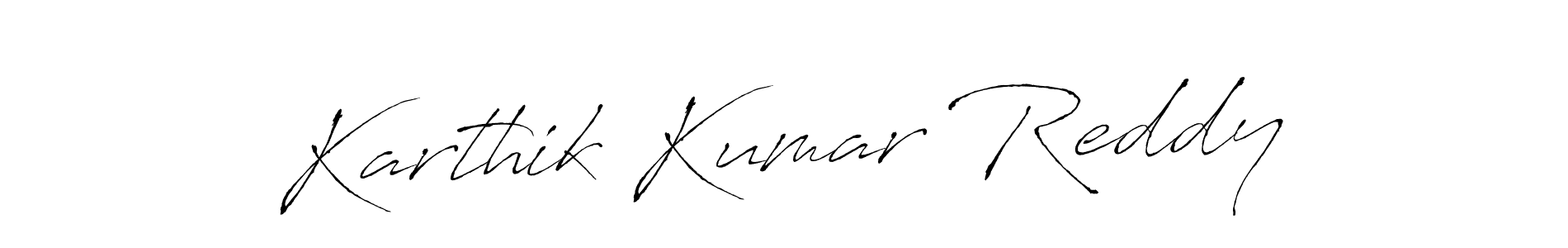 Karthik Kumar Reddy stylish signature style. Best Handwritten Sign (Antro_Vectra) for my name. Handwritten Signature Collection Ideas for my name Karthik Kumar Reddy. Karthik Kumar Reddy signature style 6 images and pictures png