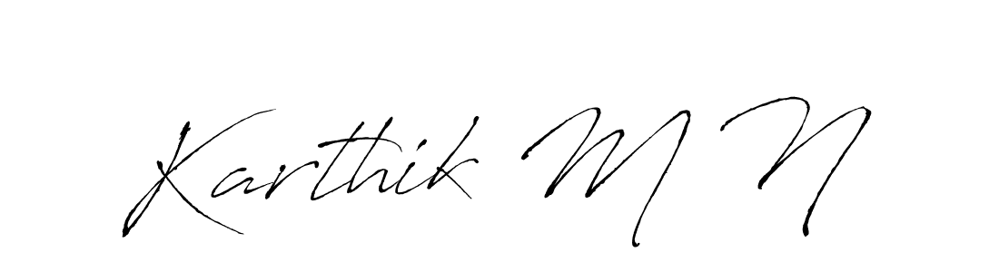 You should practise on your own different ways (Antro_Vectra) to write your name (Karthik M N) in signature. don't let someone else do it for you. Karthik M N signature style 6 images and pictures png