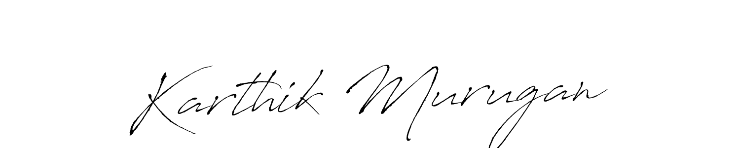 Make a beautiful signature design for name Karthik Murugan. With this signature (Antro_Vectra) style, you can create a handwritten signature for free. Karthik Murugan signature style 6 images and pictures png