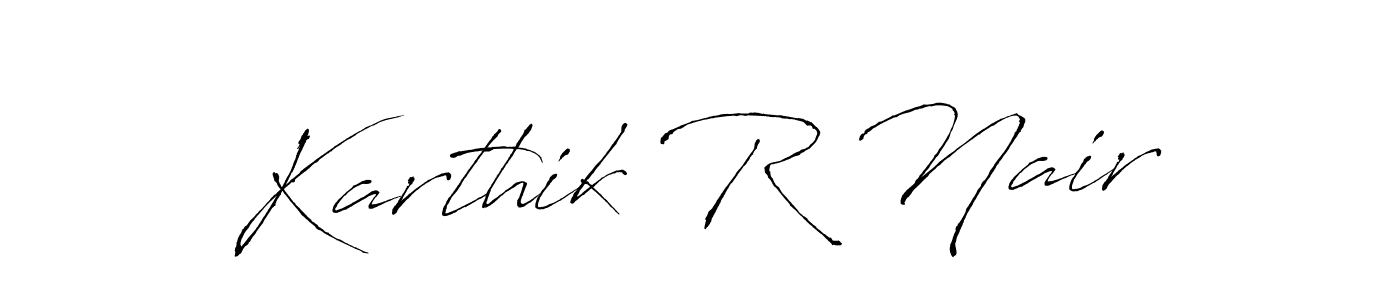 You should practise on your own different ways (Antro_Vectra) to write your name (Karthik R Nair) in signature. don't let someone else do it for you. Karthik R Nair signature style 6 images and pictures png