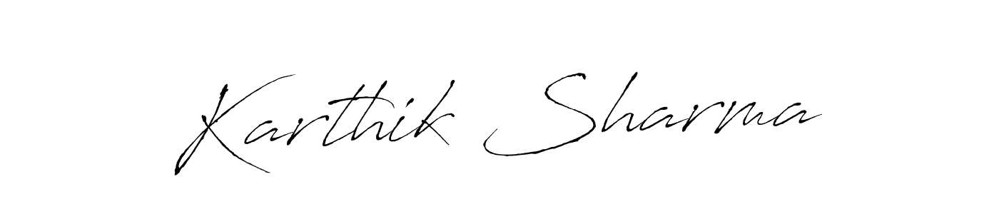 You should practise on your own different ways (Antro_Vectra) to write your name (Karthik Sharma) in signature. don't let someone else do it for you. Karthik Sharma signature style 6 images and pictures png