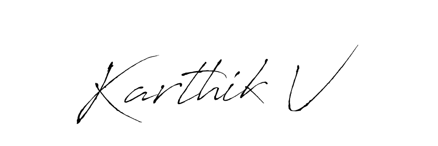 if you are searching for the best signature style for your name Karthik V. so please give up your signature search. here we have designed multiple signature styles  using Antro_Vectra. Karthik V signature style 6 images and pictures png