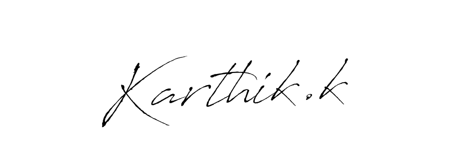 This is the best signature style for the Karthik.k name. Also you like these signature font (Antro_Vectra). Mix name signature. Karthik.k signature style 6 images and pictures png