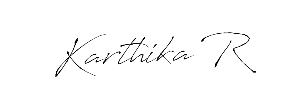 Antro_Vectra is a professional signature style that is perfect for those who want to add a touch of class to their signature. It is also a great choice for those who want to make their signature more unique. Get Karthika R name to fancy signature for free. Karthika R signature style 6 images and pictures png