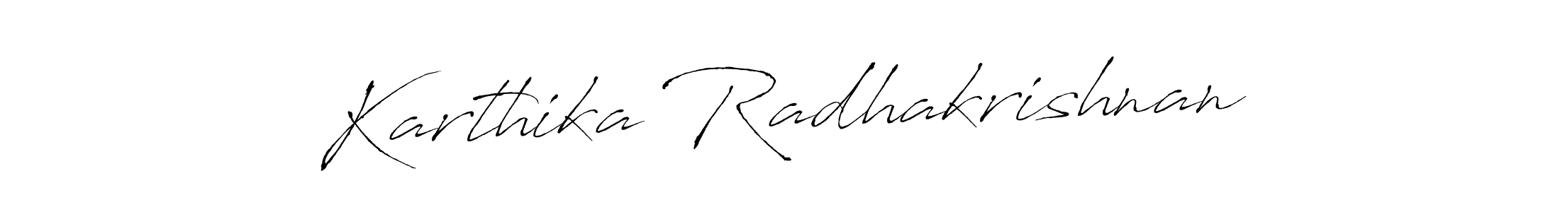 Make a short Karthika Radhakrishnan signature style. Manage your documents anywhere anytime using Antro_Vectra. Create and add eSignatures, submit forms, share and send files easily. Karthika Radhakrishnan signature style 6 images and pictures png