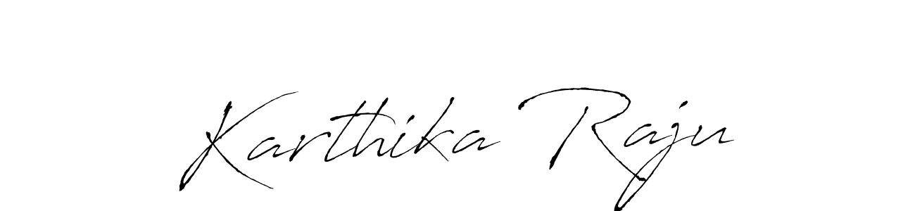 Make a beautiful signature design for name Karthika Raju. With this signature (Antro_Vectra) style, you can create a handwritten signature for free. Karthika Raju signature style 6 images and pictures png