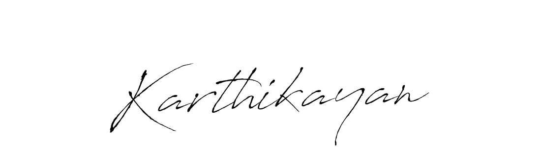 Use a signature maker to create a handwritten signature online. With this signature software, you can design (Antro_Vectra) your own signature for name Karthikayan. Karthikayan signature style 6 images and pictures png