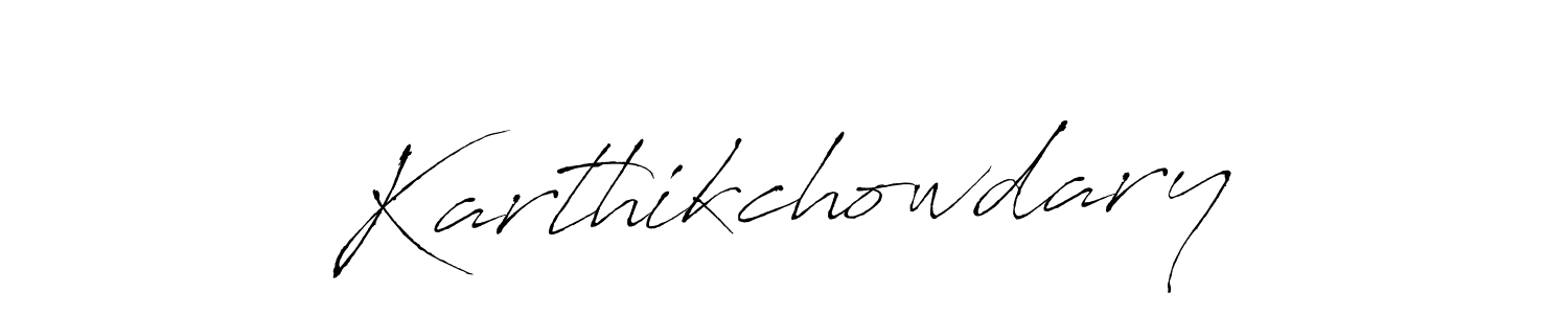 You should practise on your own different ways (Antro_Vectra) to write your name (Karthikchowdary) in signature. don't let someone else do it for you. Karthikchowdary signature style 6 images and pictures png