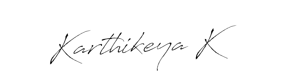 Also we have Karthikeya K name is the best signature style. Create professional handwritten signature collection using Antro_Vectra autograph style. Karthikeya K signature style 6 images and pictures png