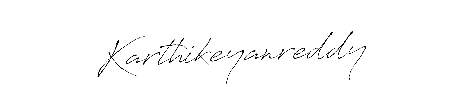 Design your own signature with our free online signature maker. With this signature software, you can create a handwritten (Antro_Vectra) signature for name Karthikeyanreddy. Karthikeyanreddy signature style 6 images and pictures png
