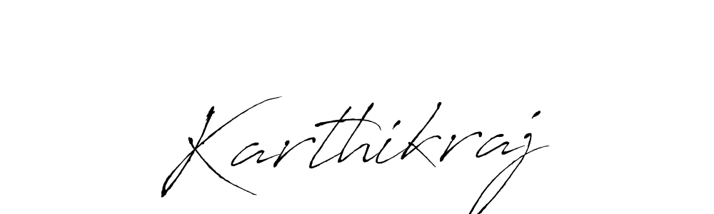 Make a beautiful signature design for name Karthikraj. With this signature (Antro_Vectra) style, you can create a handwritten signature for free. Karthikraj signature style 6 images and pictures png