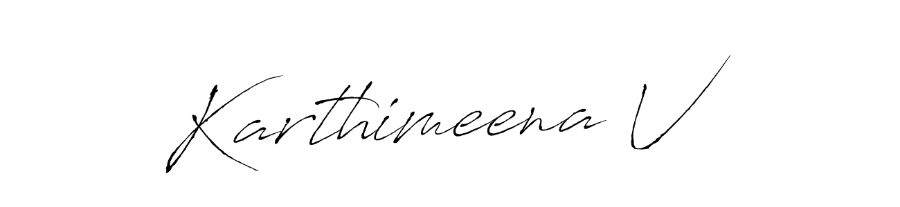 This is the best signature style for the Karthimeena V name. Also you like these signature font (Antro_Vectra). Mix name signature. Karthimeena V signature style 6 images and pictures png