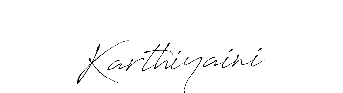 How to make Karthiyaini name signature. Use Antro_Vectra style for creating short signs online. This is the latest handwritten sign. Karthiyaini signature style 6 images and pictures png