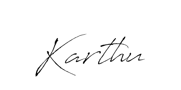 The best way (Antro_Vectra) to make a short signature is to pick only two or three words in your name. The name Karthu include a total of six letters. For converting this name. Karthu signature style 6 images and pictures png